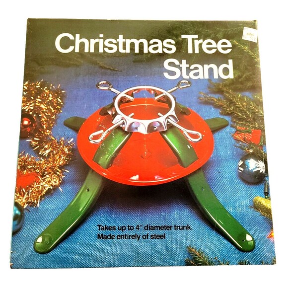 Vintage NEW NOS National Metal Industries Christmas Tree Stand, 22" Leg Span USA - Picture 1 of 3